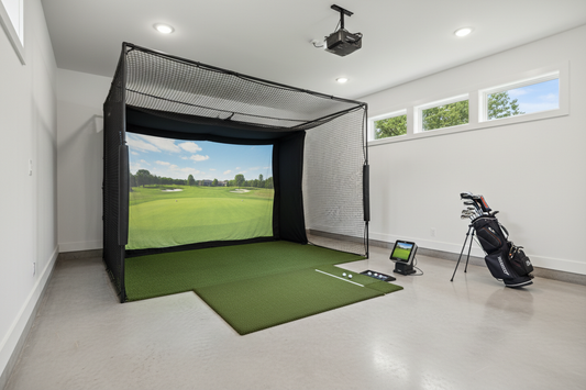 create a garage golf sim kit